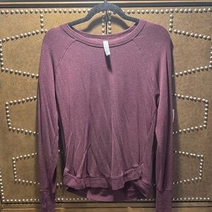 Athleta Maroon Long Sleeve Top